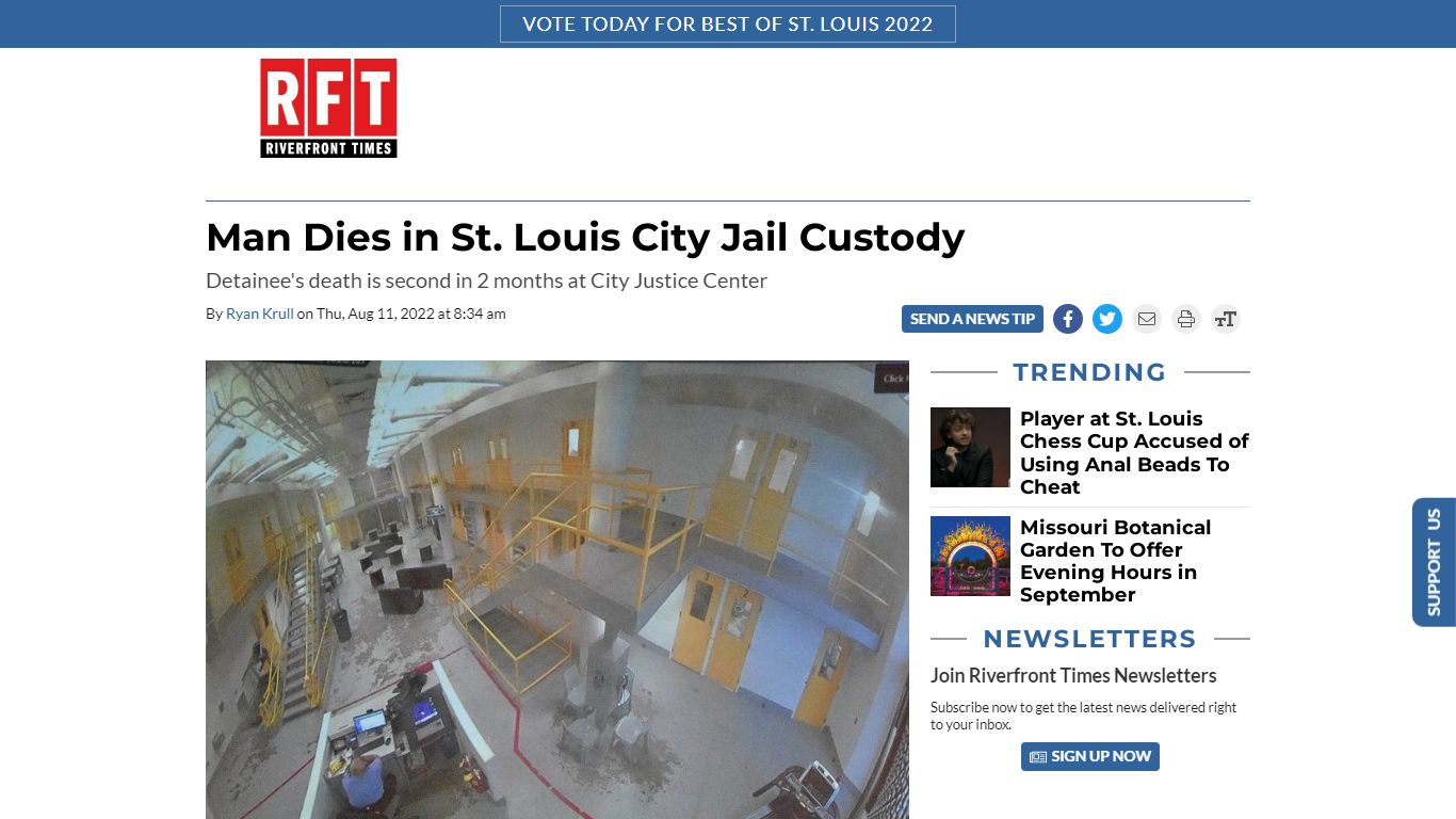 Man Dies in St. Louis City Jail Custody | St. Louis Metro News | St ...